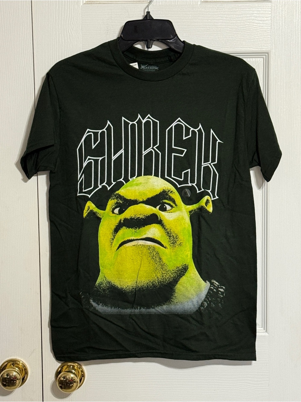 Shrek Graphic Tee - Dark Green with Green Print